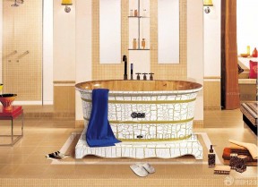 木质浴盆 现代风格