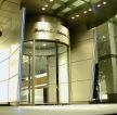 现代公司大楼弧形自动门设计图片
