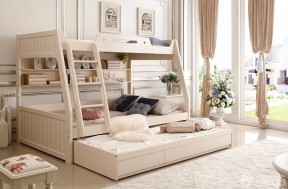欧式风格卧室母子高低床设计图