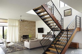 钢木楼梯 美式风格