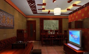 茶館木質(zhì)沙發(fā)裝修效果圖