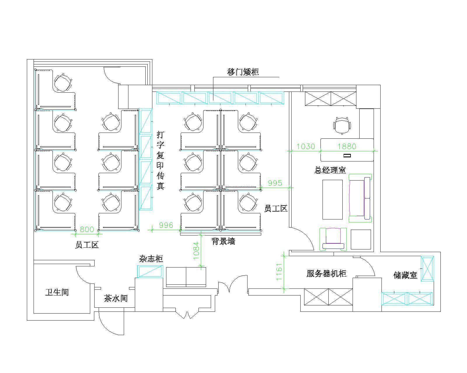 现代行政办公大楼楼平面图欣赏