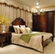 美式风格卧室实木床效果图