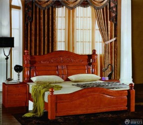 实木床 美式古典风格