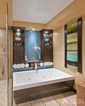 家居浴室防滑砖贴图装修图片