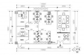公司一層辦公樓平面設(shè)計圖