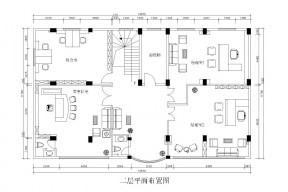 小復式辦公樓平面布置圖