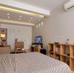 日式风格日本超小户型卧室置物架装修图