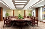 中式風(fēng)格辦公室窗簾裝修案例