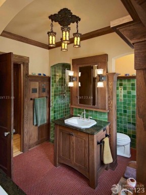 橡木浴室柜 欧式古典家具