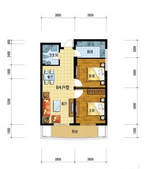 经典欧式风格40平米小户型平面图 