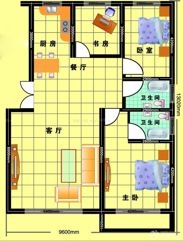 簡約風(fēng)格房屋平面圖片