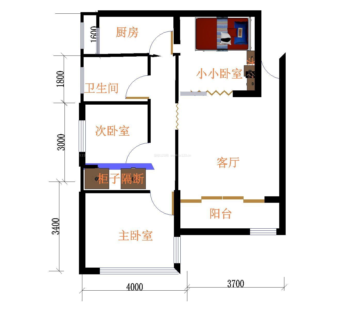 歐式風(fēng)格房屋小戶型平面圖