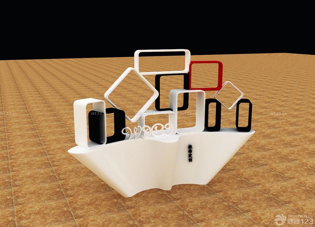 精品個性展柜設(shè)計效果圖