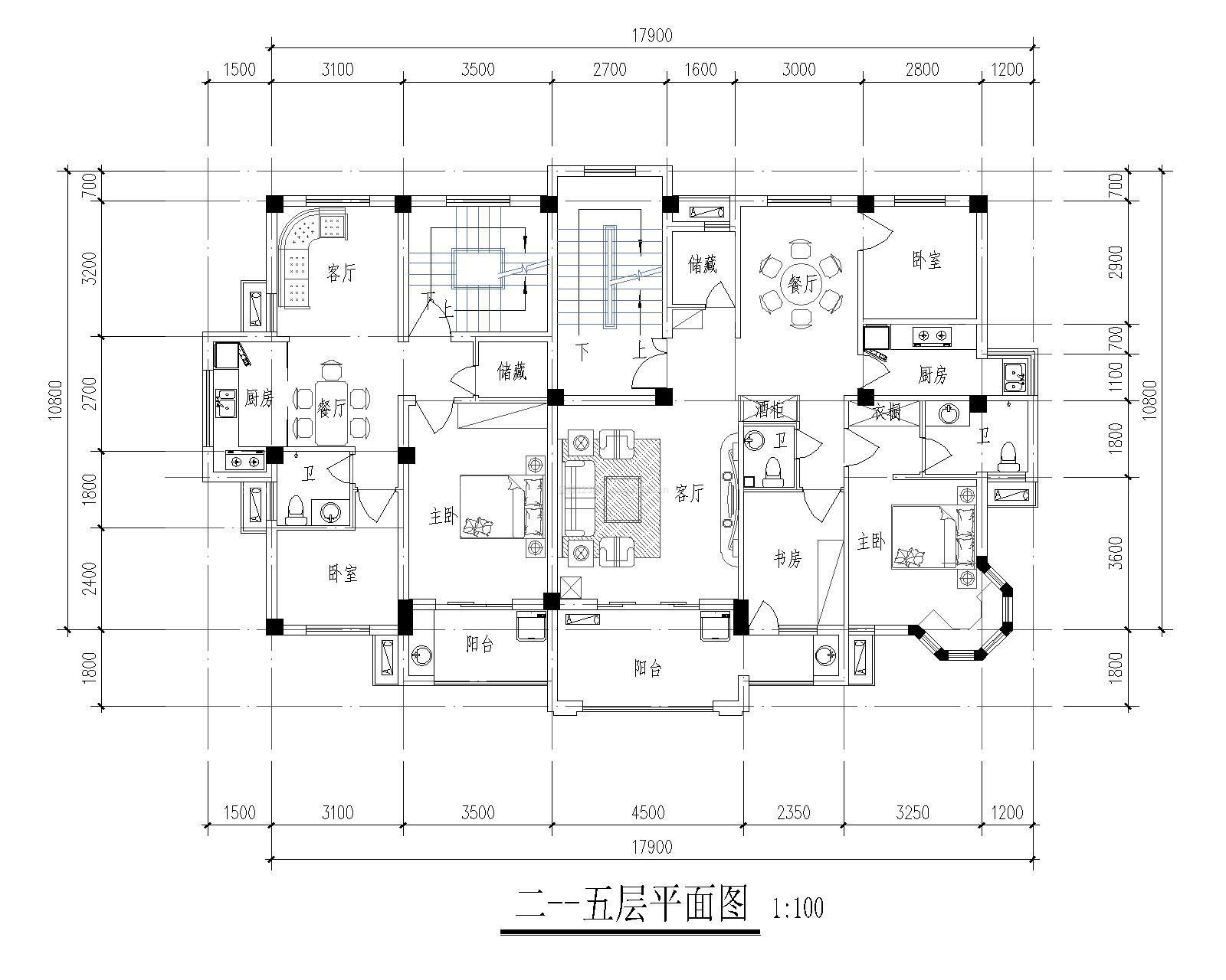 110平米套房平面設(shè)計圖