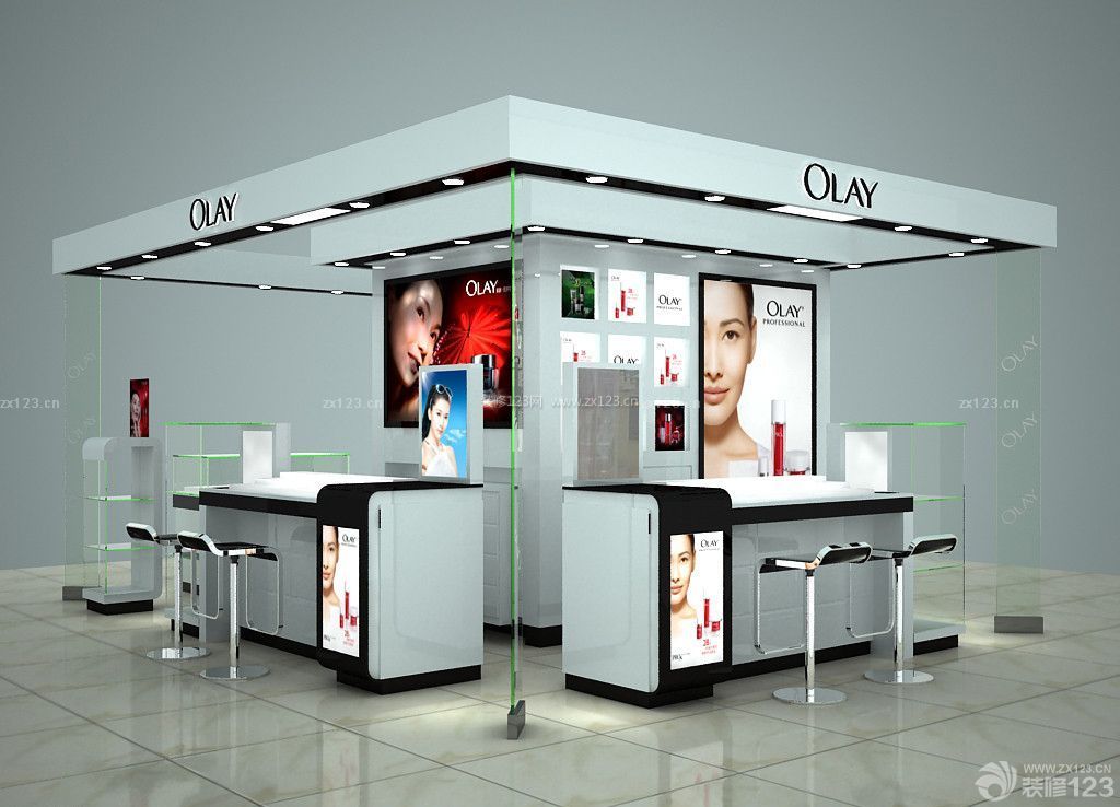 OLAY连锁店展柜效果图