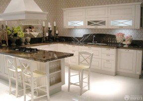 厨房简欧风格整体橱柜设计样板图