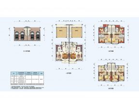 雙拼別墅戶型平面圖