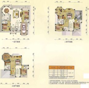 双拼别墅户型图大全