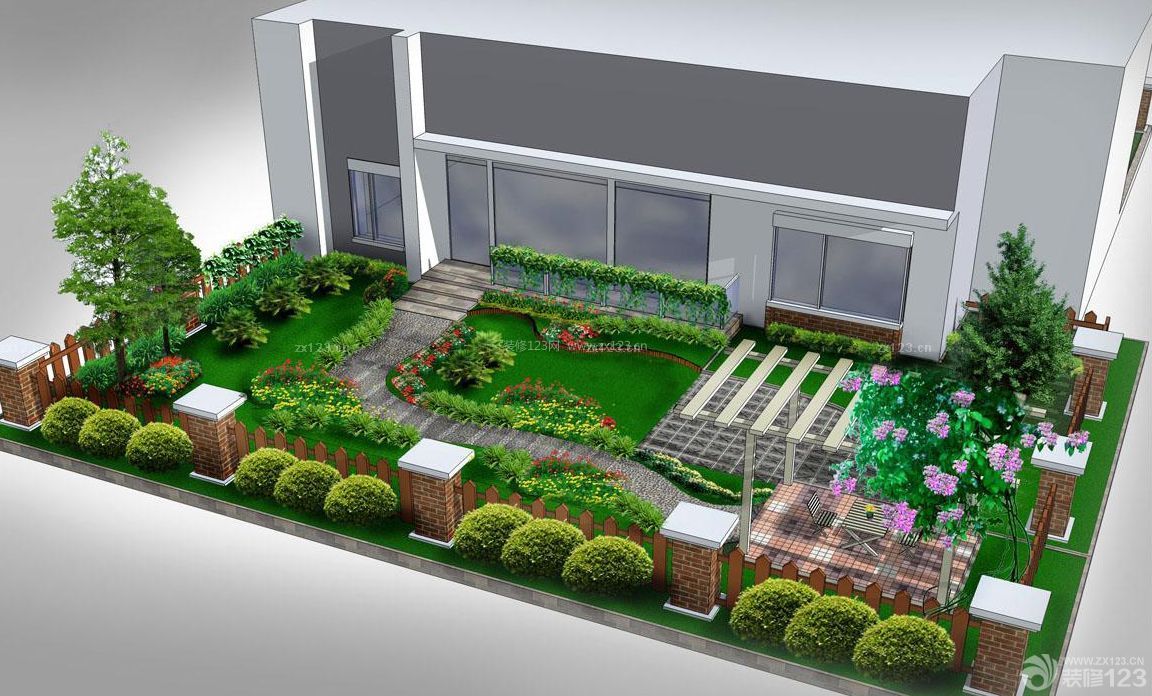 2020现代风格庭院绿化设计图片大全