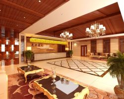 中式休闲娱乐会所装修实景图_装修123效果图