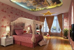 彩色壁纸 女生卧室