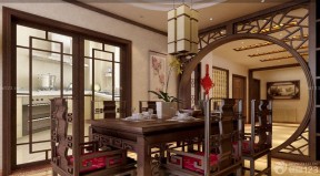中国古典家具餐桌椅子摆放图