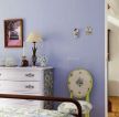最新简约现代家庭室内紫色墙面效果图片