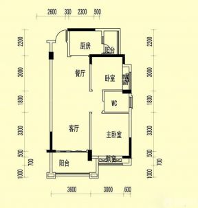 2023簡約風格兩房戶型圖片