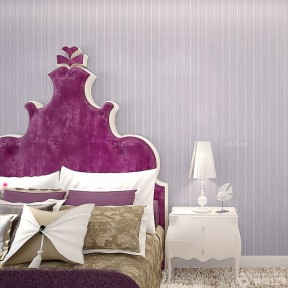 时尚个性家庭卧室室内紫色墙面案例图