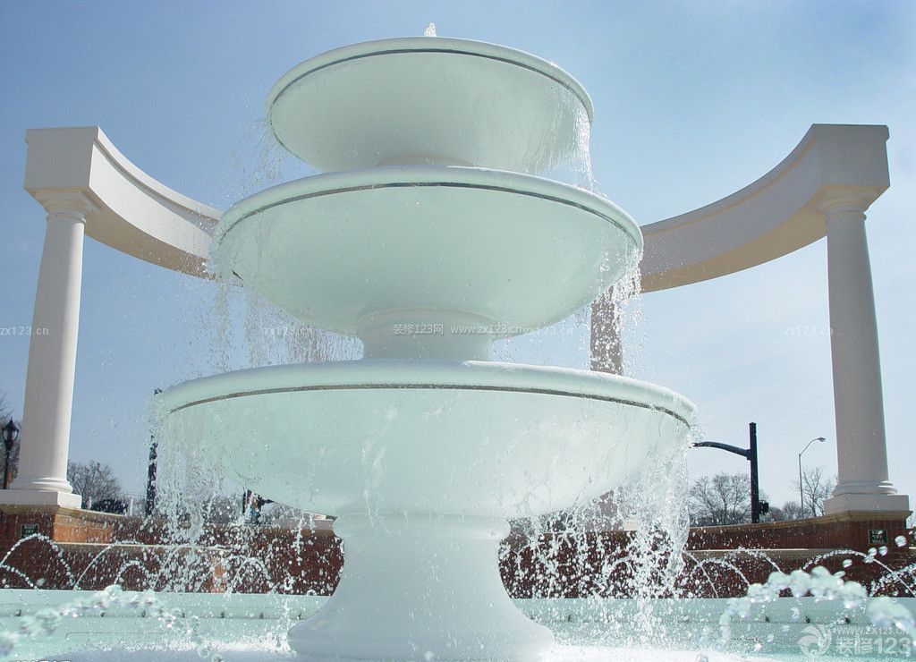 2015现代简约风格喷泉设计效果图大全