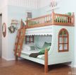 美式儿童房特色高低床设计图