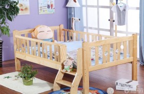 小户型儿童房设计 实木床