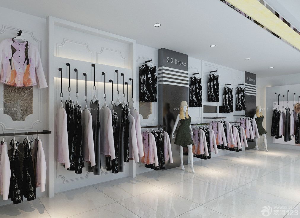 欧式风格女装服装店装修效果图