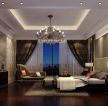 欧式古典主义风格卧室吊灯装修效果图