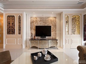最新时尚欧式家庭室内客厅板式家具效果图片