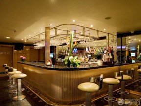 2023中式酒吧吧台高凳设计效果图
