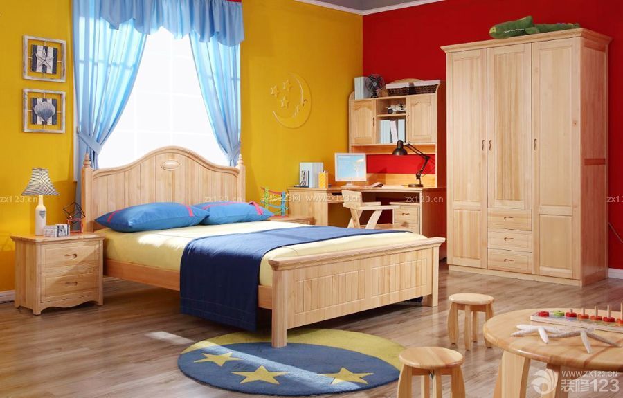 儿童房家具实木家具设计图