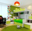 现代风格男孩儿童房家具高低床造型设计图