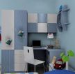 现代男孩儿童房家具定制衣柜设计图片