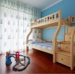 儿童房家具实木高低床造型图