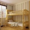 儿童房家具实木高低床设计图