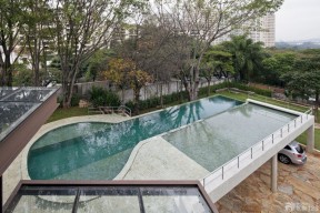 私人别墅室外游泳池设计效果图