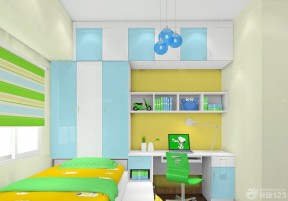 现代风格儿童房家具定制衣柜设计图