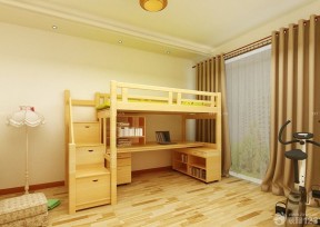 儿童房家具儿童木床设计图片