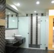 现代快捷酒店客房卫生间马赛克瓷砖装修设计效果图