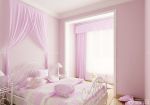 10平米儿童房粉色墙面装饰图
