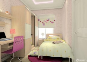 48平米现代简约风格直通小户型儿童房间装修效果图
