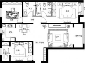 2023三居室戶型圖案例