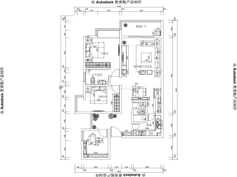 2023 三居室戶型圖案例